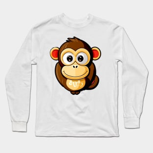 funny monkey Long Sleeve T-Shirt